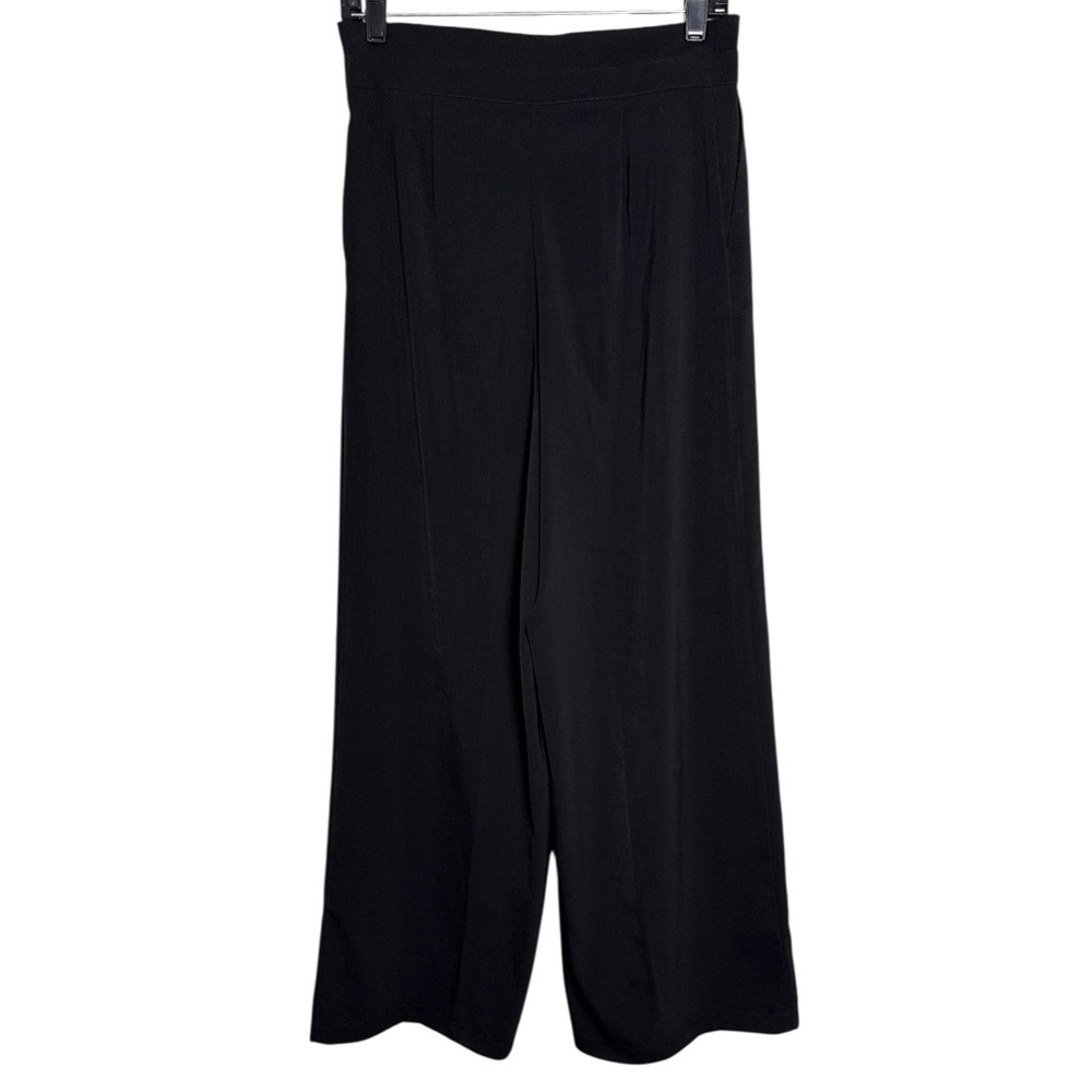 Gibson Latimer Black Wide Leg High Rise Pants Size 4 Altered Hem Women’s